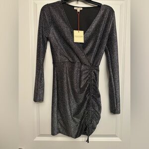Rolla Coster Shimmering Black Mini Dress